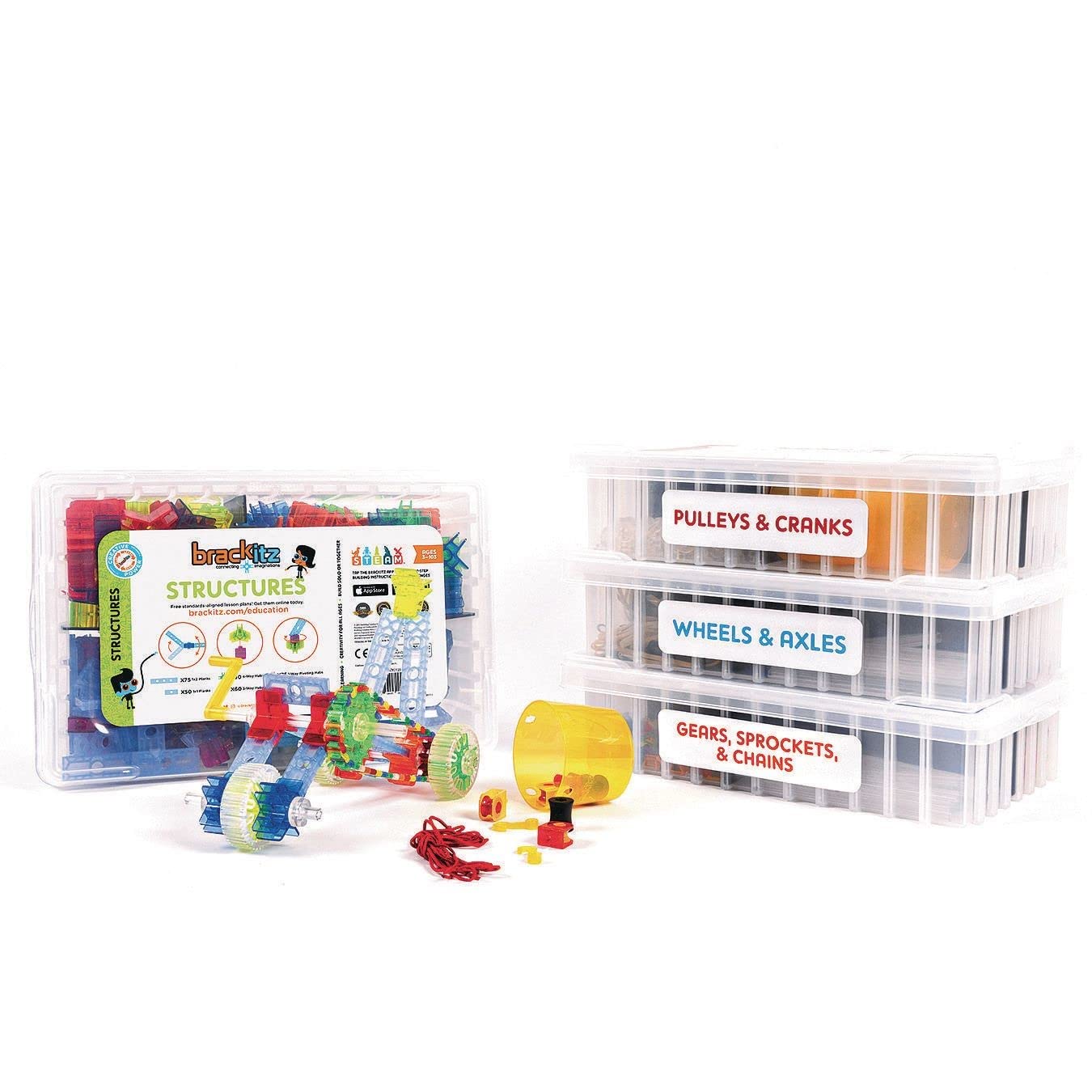 Amazon.com: Brackitz STEAM Education Center | STEM Construction